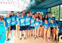 Los nadadores del Acuático Morvedre que participaron ayer en el control provincial