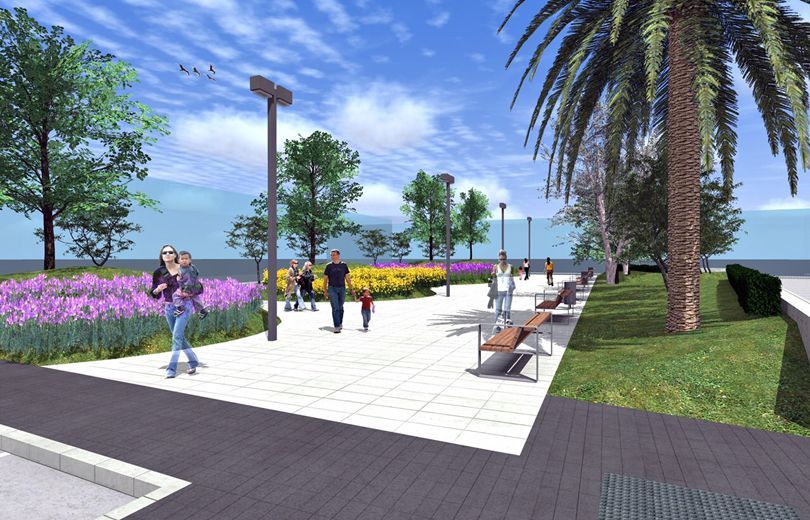 Imagen del proyecto de remodelación de la plaza 1º de Mayo de Puerto de Sagunto