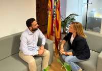 El alcalde de Sagunto, Darío Moreno, se ha reunido esta mañana con la delegada del Gobierno, Pilar Bernabé
