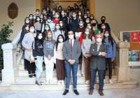 El Ayuntamiento de Sagunto recibe al alumnado del programa Erasmus+ del IES María Moliner y de tres institutos europeos