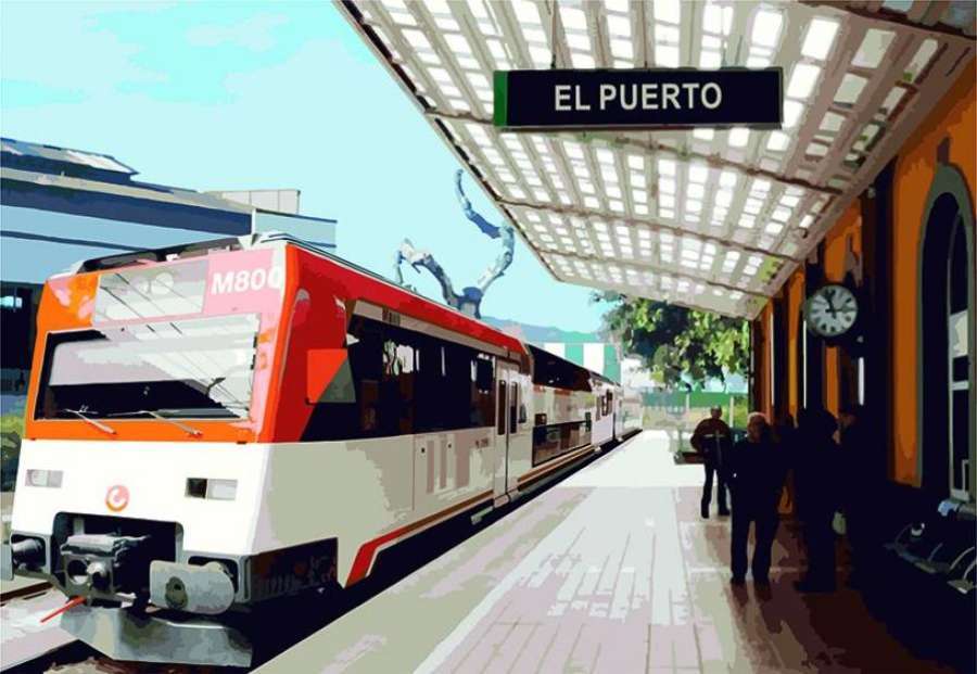 El tren al Puerto es un proyecto de bajo coste que aproximaría las Cercanías a esta parte del municipio