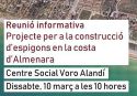 Almardà acogerá una charla sobre el proyecto de espigones en la costa sur de Castellón
