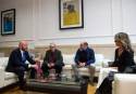 Un momento de la reunión entre el presidente de la Mancomunitat de Les Valls y el de la Diputación de València
