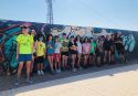 Los jóvenes que están disfrutando del Campus Art Urbà en Puerto de Sagunto