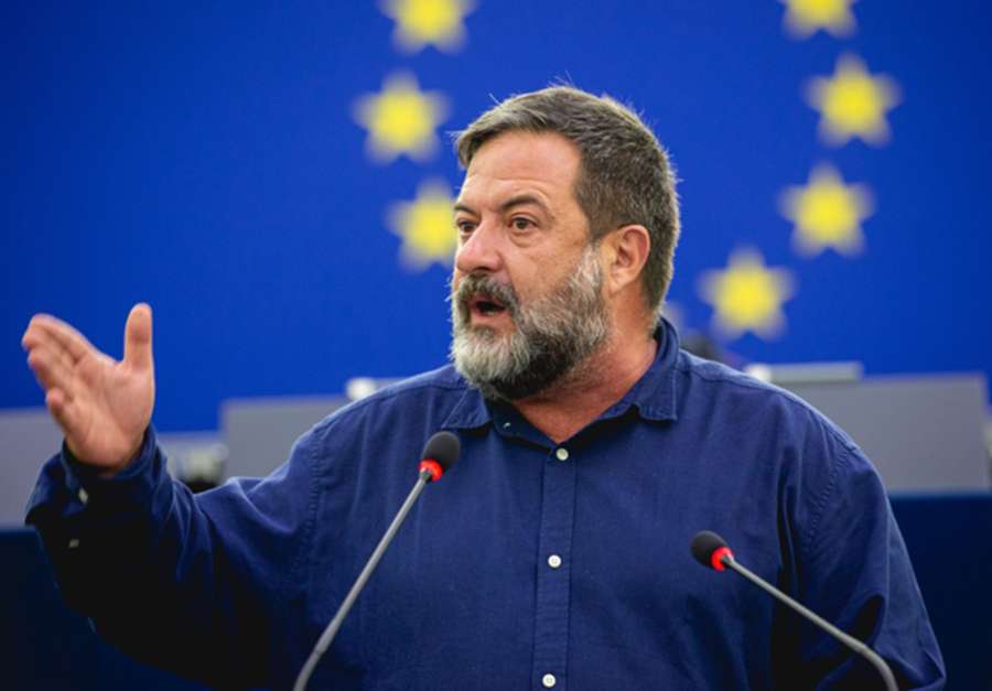 El eurodiputado de Izquierda Unida, Manu Pineda