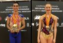 Los gimnastas Álvaro Pradas y Claudia Guzmán se subieron a lo más alto del podio