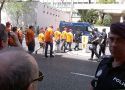 La policía obliga a los trabajadores de Galmed a disolver la concentración 