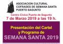 El Centro Cívico acogerá la presentación de los actos de la Semana Santa de Puerto de Sagunto