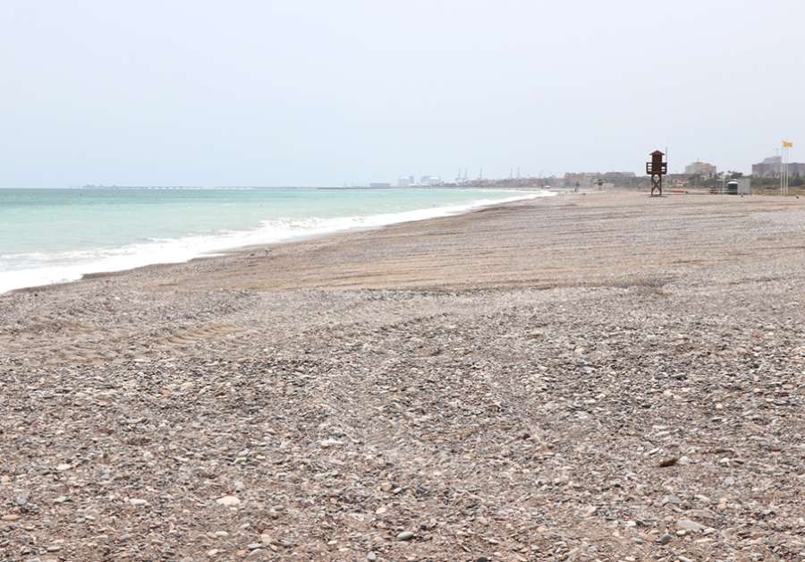 Estado en el que se encuentra actualmente la playa de Almardà