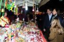 Castelló y Peláez en la inauguración del Mercado de Navidad del pasado año