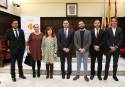 El alcalde de Sagunto, Darío Moreno, junto al embajador de Libia y otras autoridades