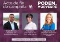 Podemos Morvedre celebra este jueves su acto de final de campaña con Pilar Lima y Àngela Ballester