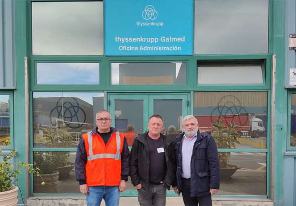 Primera reunión entre CCOO y responsables de Thyssenkrupp Galmed para tratar de frenar el anunciado cierre de la factoría