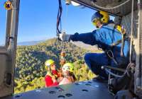 Rescatan en helicóptero a una senderista herida en el término municipal de Benifairó de les Valls