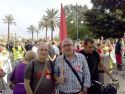 Los concejales de Esquerra Unida participan en la marcha de parados de Valencia