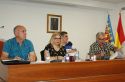Uviedo (en el centro) junto a otros concejales de la corporación municipal de Canet d’En Berenguer