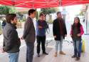 Los representantes municipales y el presidente del Consorcio han visitado el ecoparque móvil situado en la plaza 1º de Mayo