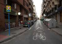 Un ejemplo de las ciclo calles que IP pretende implantar en el municipio