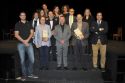Los premiados del pasado año con el alcalde de Sagunto y concejales de la corporación municipal