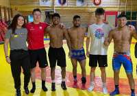 Luchadores polacos y venezolanos están entrenando en las instalaciones del Ares